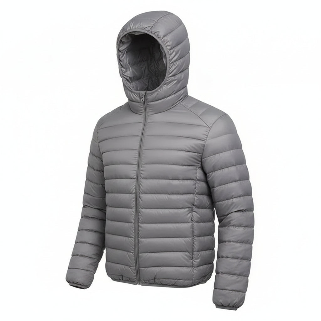 Brand Lightweight Men Hooded Duck down Jacket Ultra Light down Jacket Men Portable Windproof Warm Coat Feather Parka Man