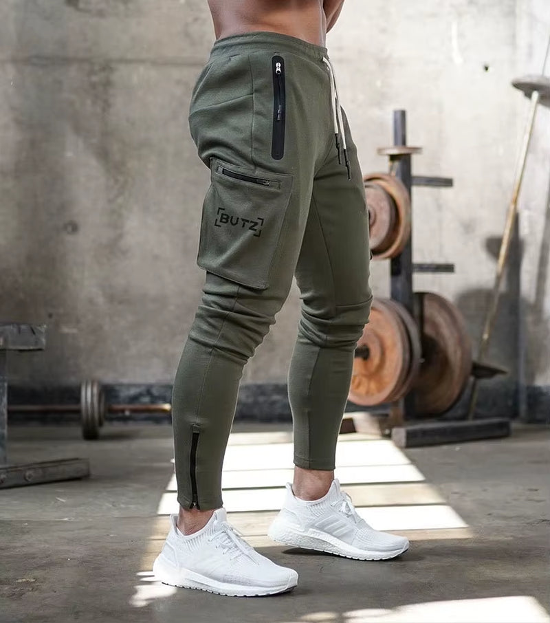 Men'S Jogging Pocket Design Sweatpants New Cotton Camouflage Men'S Fitness Multi-Pocket Jogging Pants Fashion Training Suit