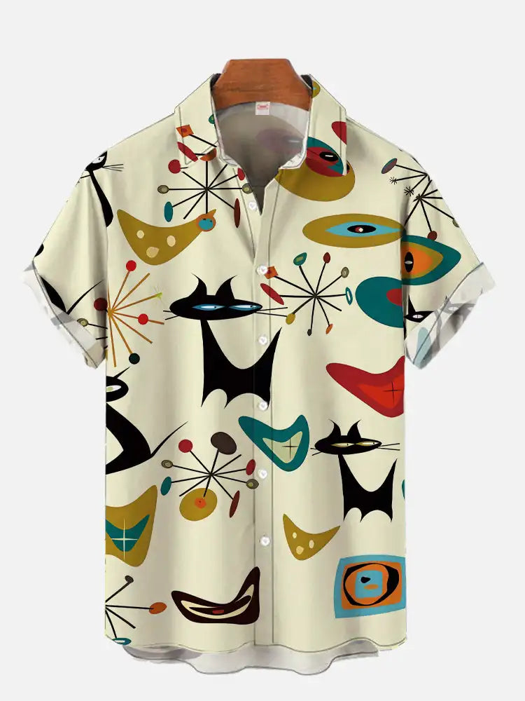 Hawaiian Cat Shirt voor Heren