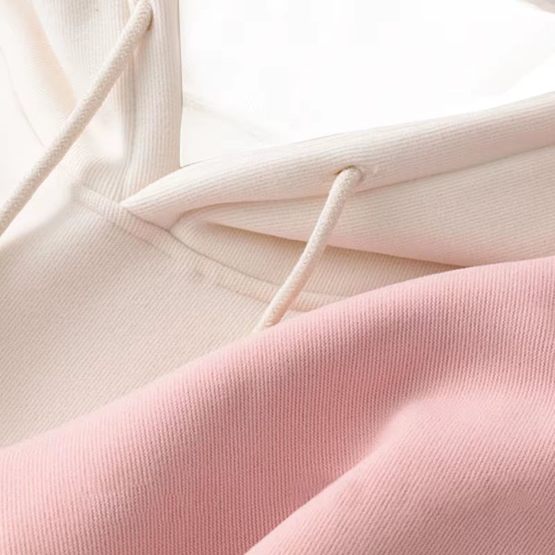 Women Fleece Pocket Hoodie Sweatshirts Autumn Winter Fashion Oversize Ladies Pullovers Thick Warm Pocket Hooded Jacket