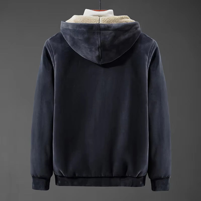 Mens Cashmere Hoodie Men Fleece Hoodies Mens Sweatshirts Male Lamb Cashmere Hoodies Male Oversized Hoodie Mens Clothing Hoodies