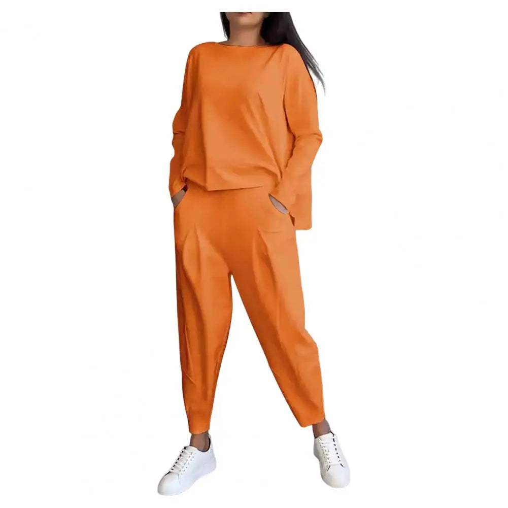 Dames Set met Lange Mouwen T-Shirt en Broek